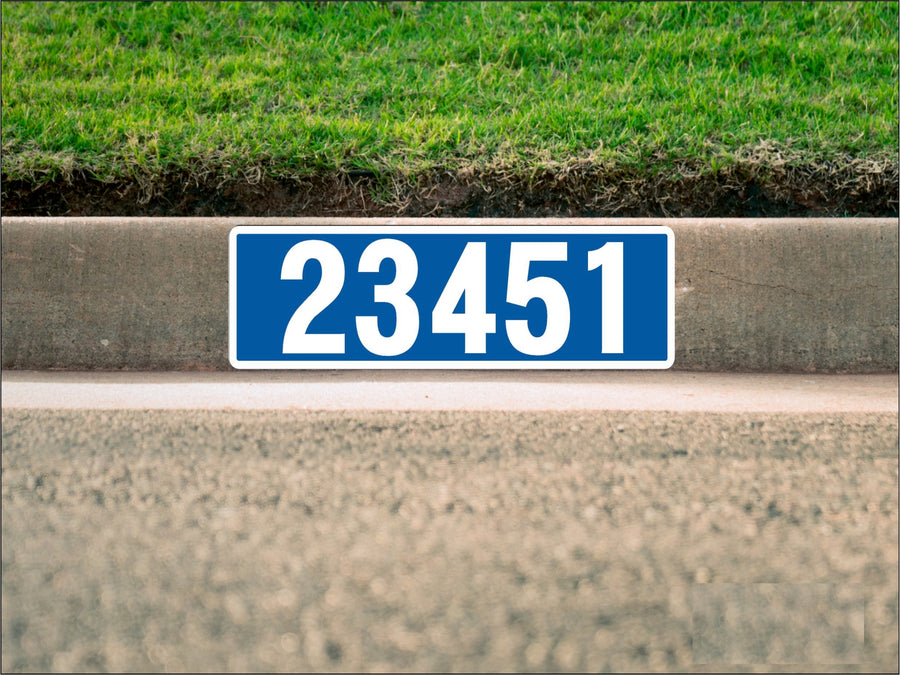 Blue Curb Number