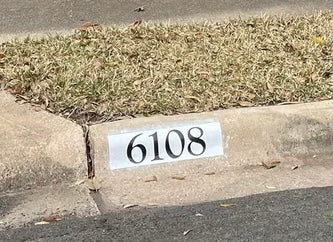 White Curb Number-Goudy