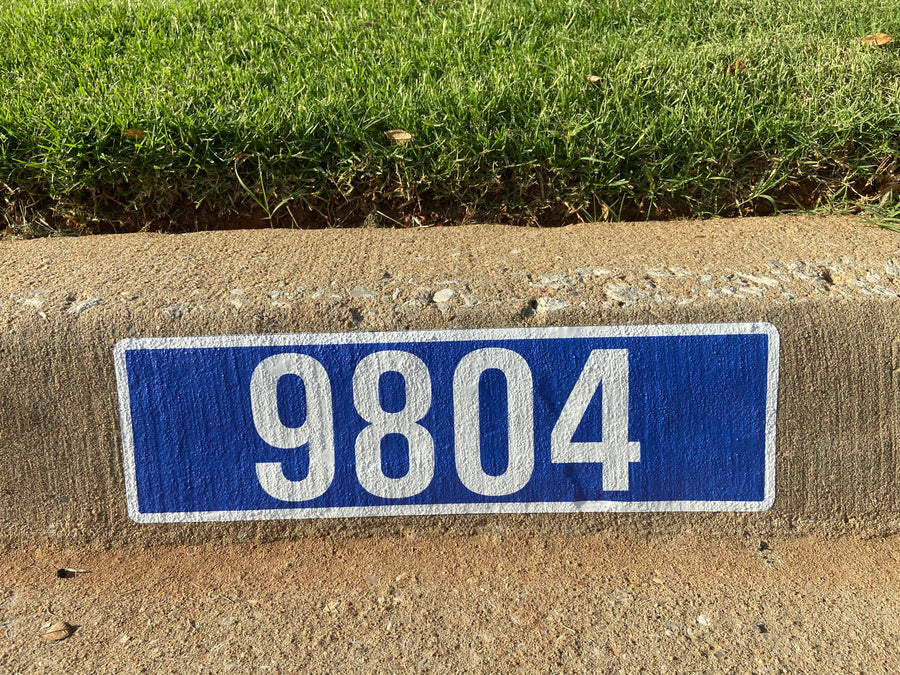 Blue Curb Number