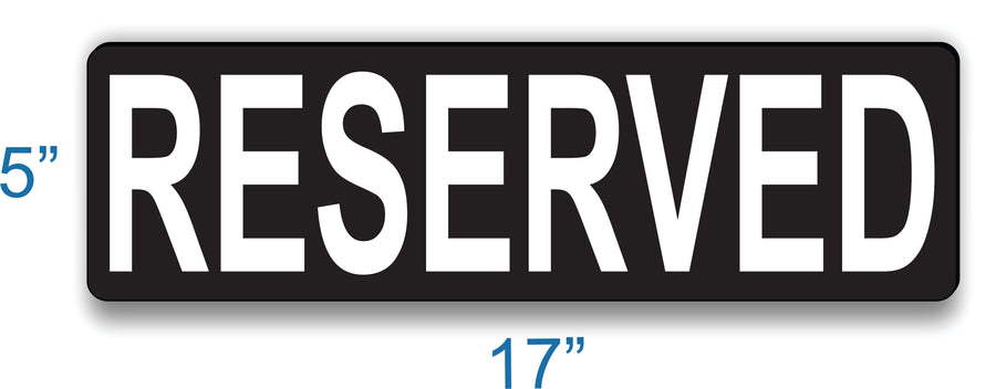 curb reserved parking signs