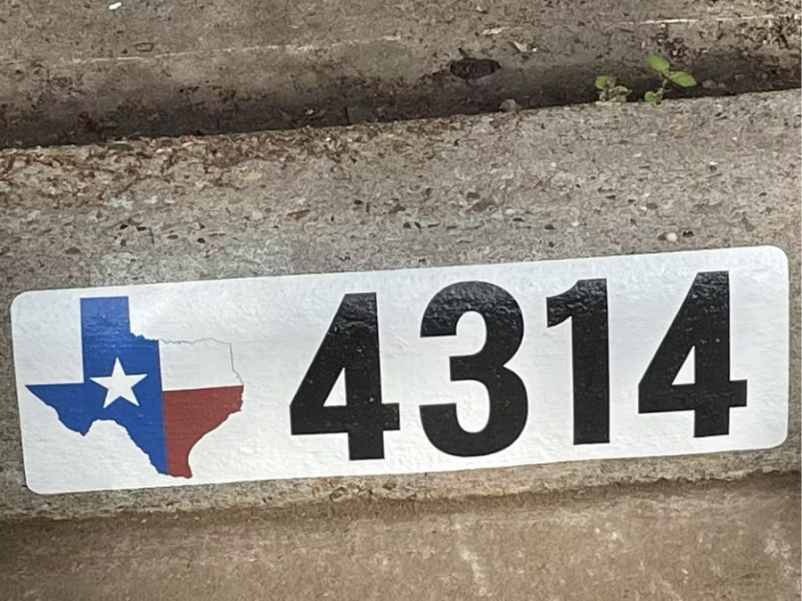 Texas Curb Number